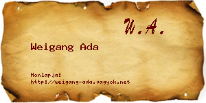Weigang Ada névjegykártya